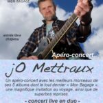 Apéro-concert avec jO Mettraux (en duo guitare-voix) entre pop et rock